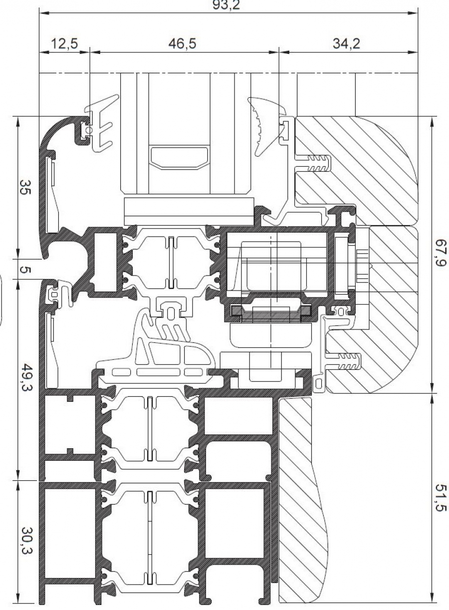 Sistema battente legno alluminio taglio termico 75 THW  Ekos infissi, Palermo, Sicilia